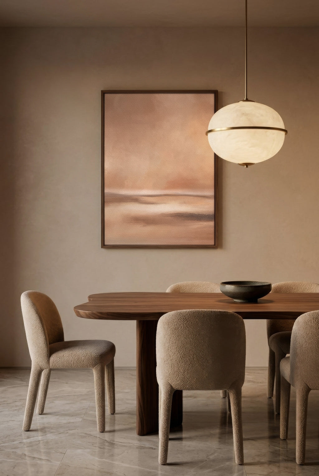 Terracotta fine art print for living room or dining room