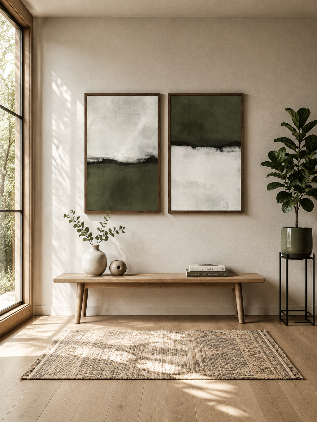 Earth Tones No. 02 Curated Set of 2 Wall Art