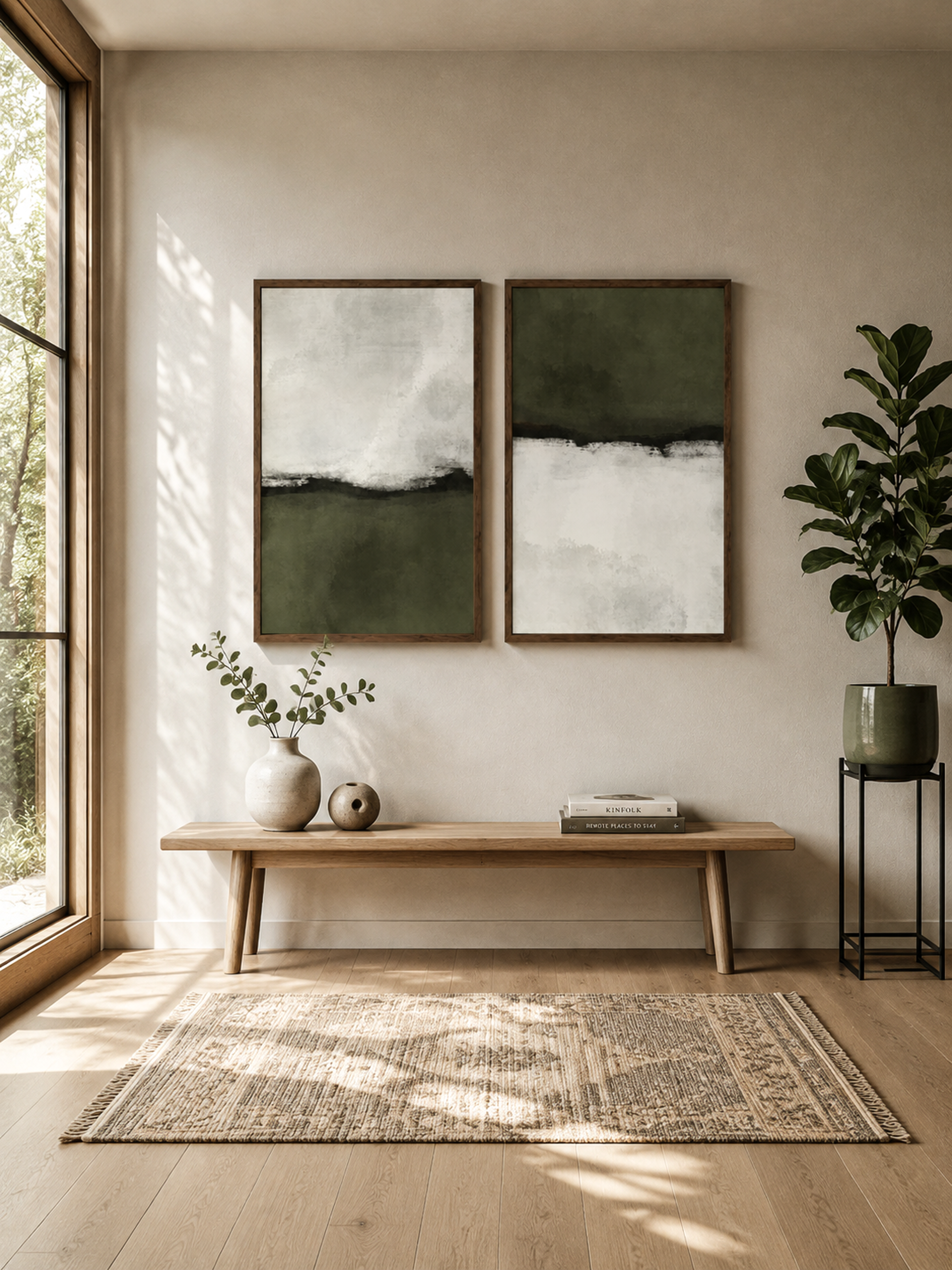 Earth Tones No. 02 Curated Set of 2 Wall Art